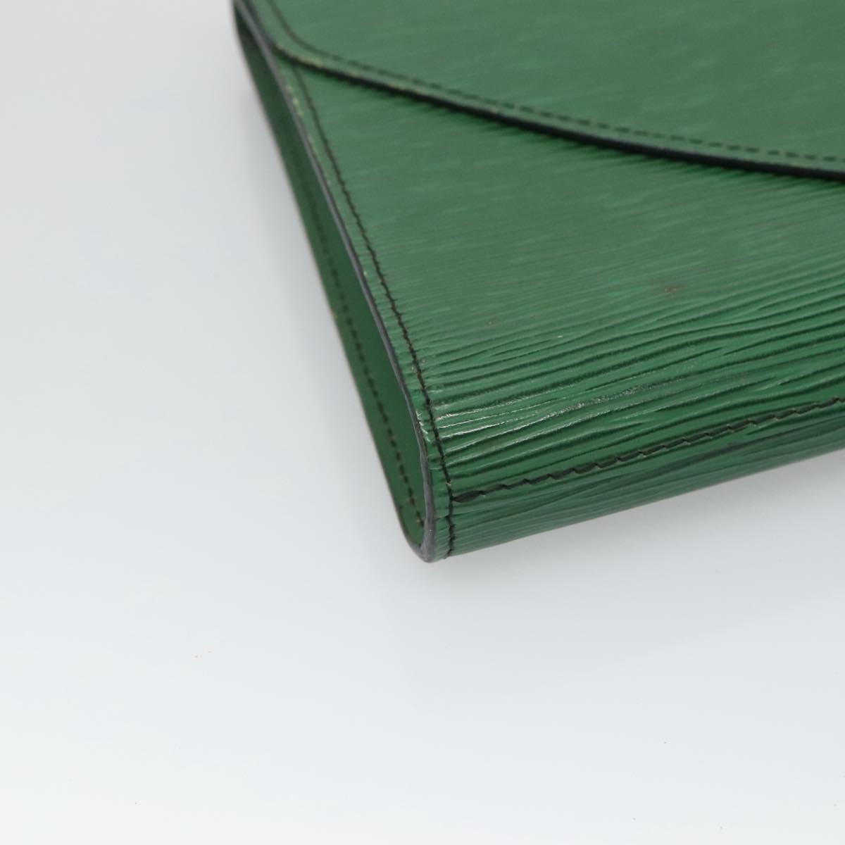 LOUIS VUITTON Epi Art Deco Clutch Bag Green M52634 LV Auth BA2685
