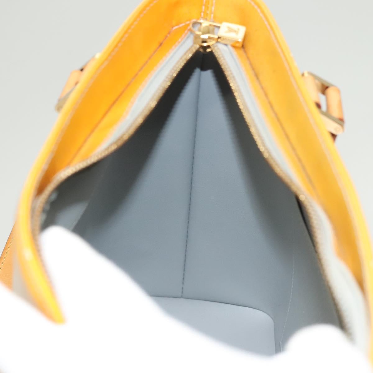 LOUIS VUITTON Monogram Vernis Houston Hand Bag Gris M91053 LV Auth BA2689