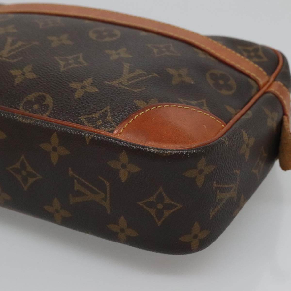 LOUIS VUITTON Monogram Compiegne 28 Clutch Bag M51845 LV Auth BA2693