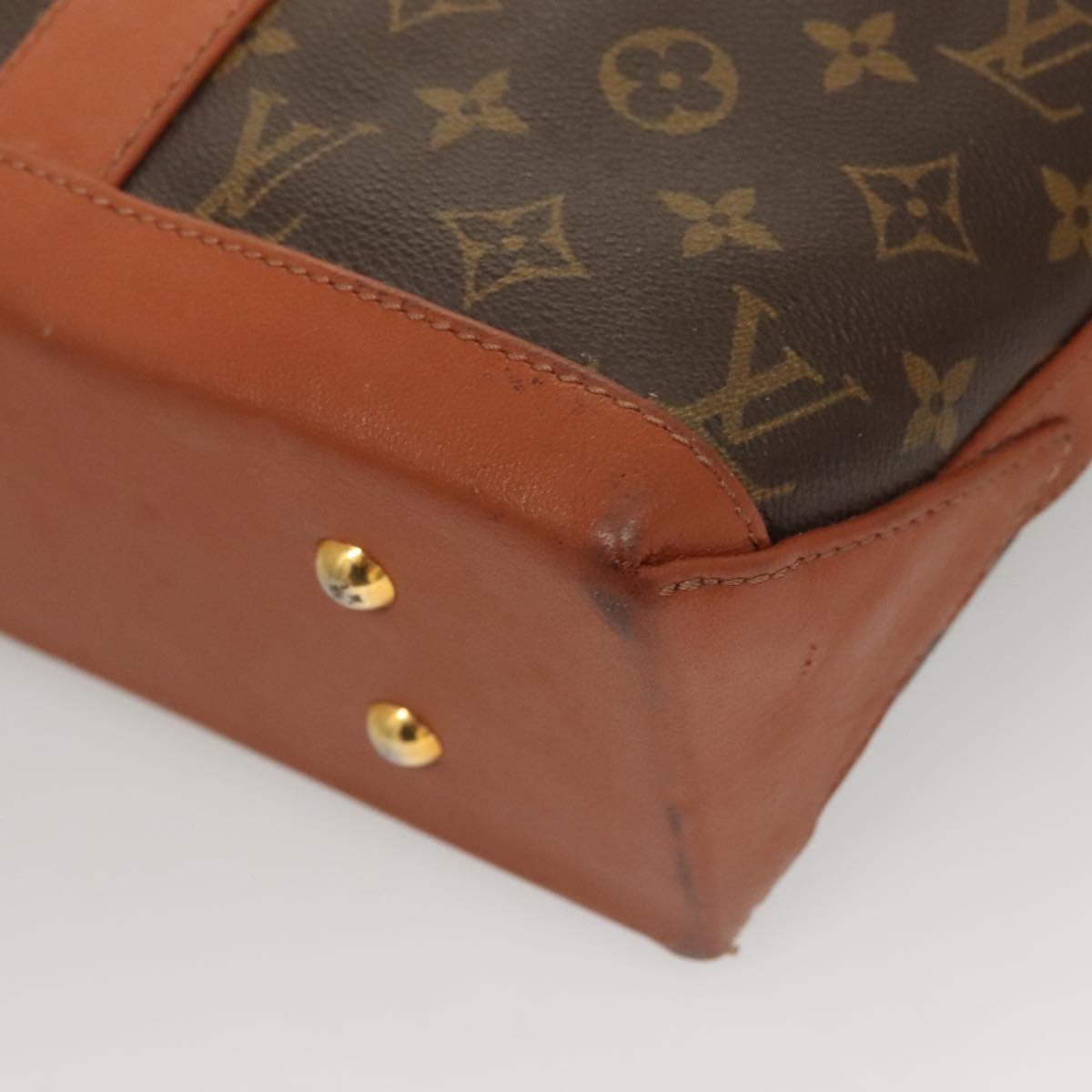 LOUIS VUITTON Monogram Sac Weekend PM Hand Bag M42425 LV Auth BA2696