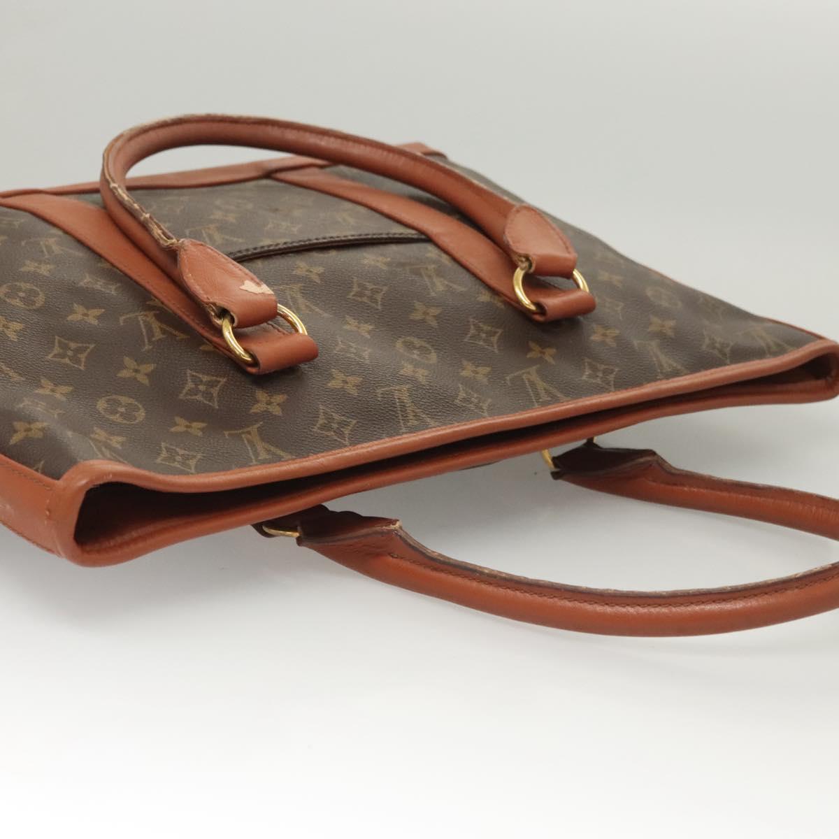 LOUIS VUITTON Monogram Sac Weekend PM Hand Bag M42425 LV Auth BA2696