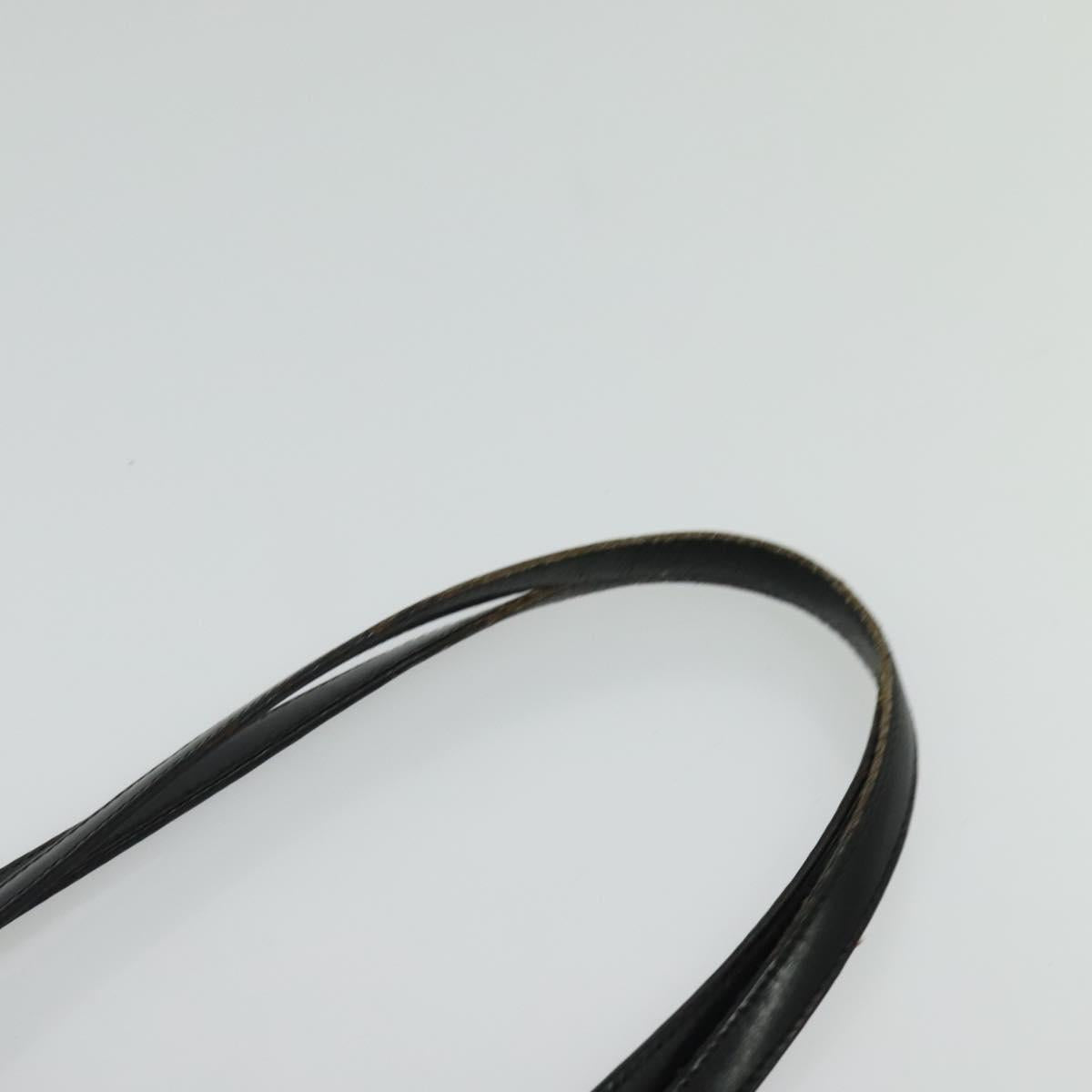 PRADA Tote Bag Nylon Black Silver Auth BA2711