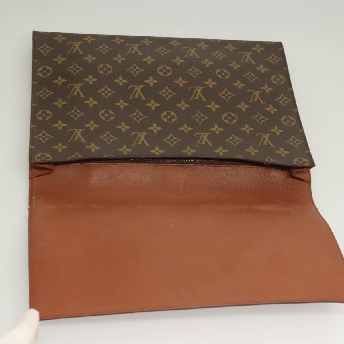 LOUIS VUITTON Monogram Porte Envelope Clutch Bag M51801 LV Auth BA2713
