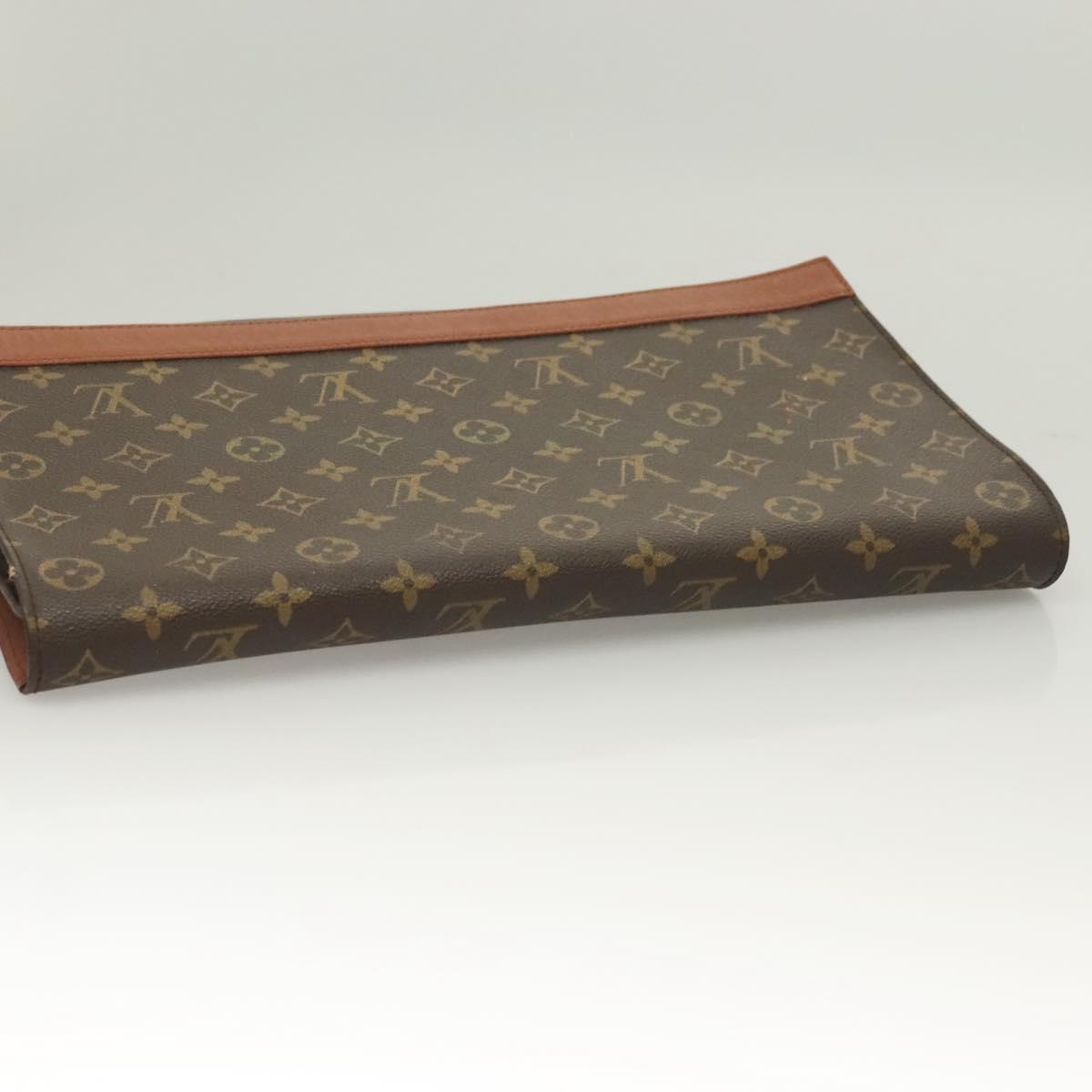 LOUIS VUITTON Monogram Porte Envelope Clutch Bag M51801 LV Auth BA2713
