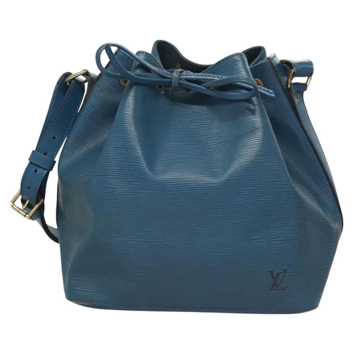 LOUIS VUITTON Epi Petit Noe Shoulder Bag Blue M44105 LV Auth BA2719