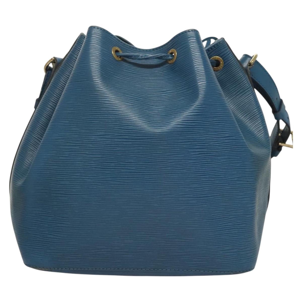 LOUIS VUITTON Epi Petit Noe Shoulder Bag Blue M44105 LV Auth BA2719