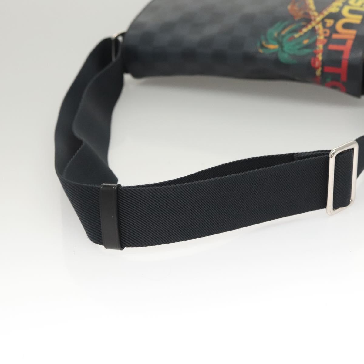 LOUIS VUITTON Damier Cobalt District PM NM Shoulder Bag N50005 LV Auth BA2720