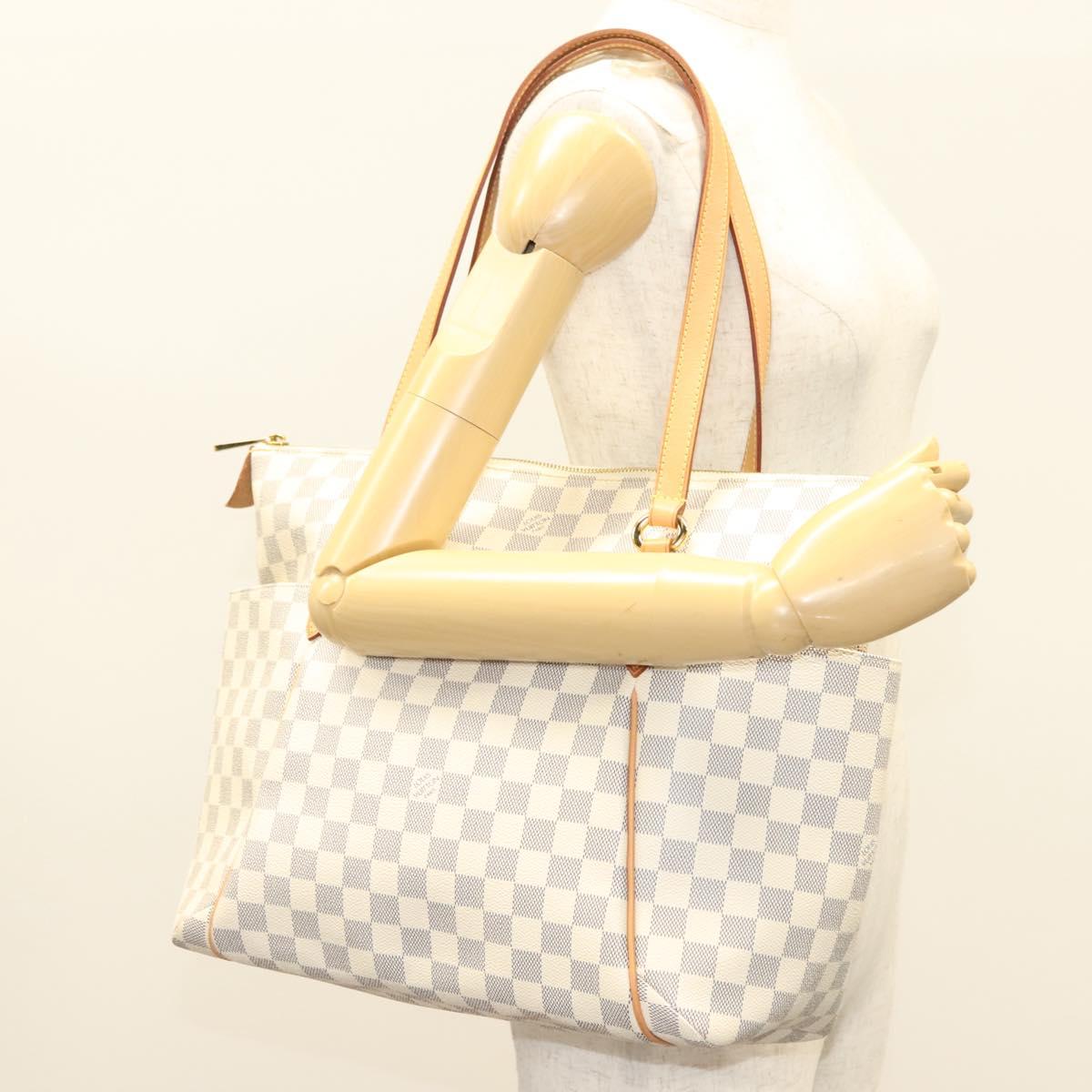 LOUIS VUITTON Damier Azur Totally MM Tote Bag N51262 LV Auth BA2803
