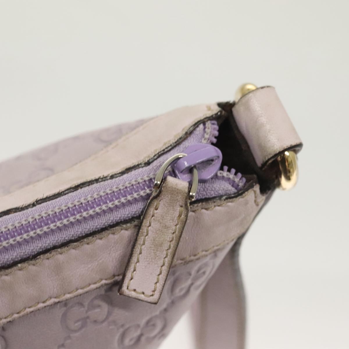 GUCCI GG Canvas Guccissima Bag Leather Outlet Purple Gold 272380 Auth BA2809