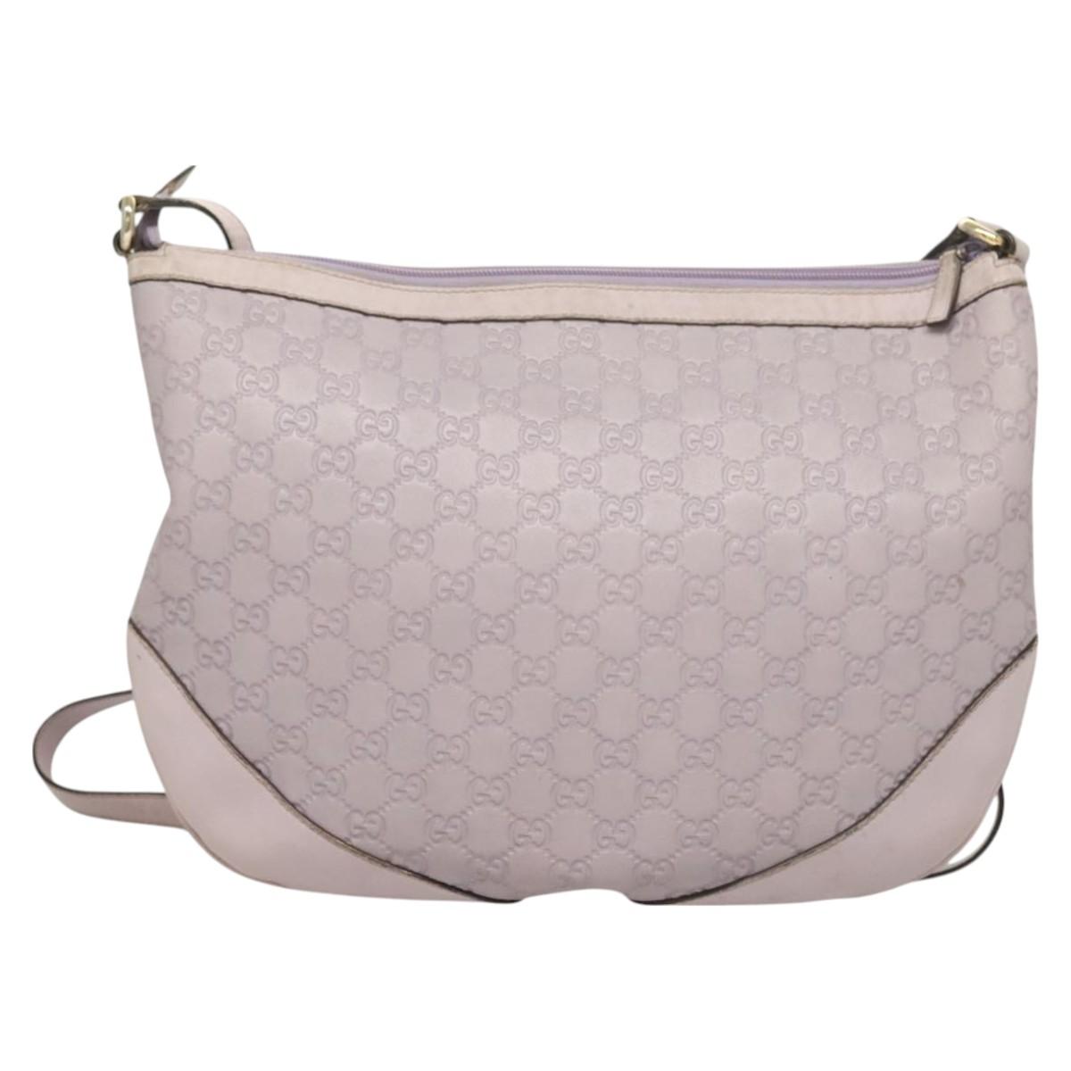 GUCCI GG Canvas Guccissima Bag Leather Outlet Purple Gold 272380 Auth BA2809