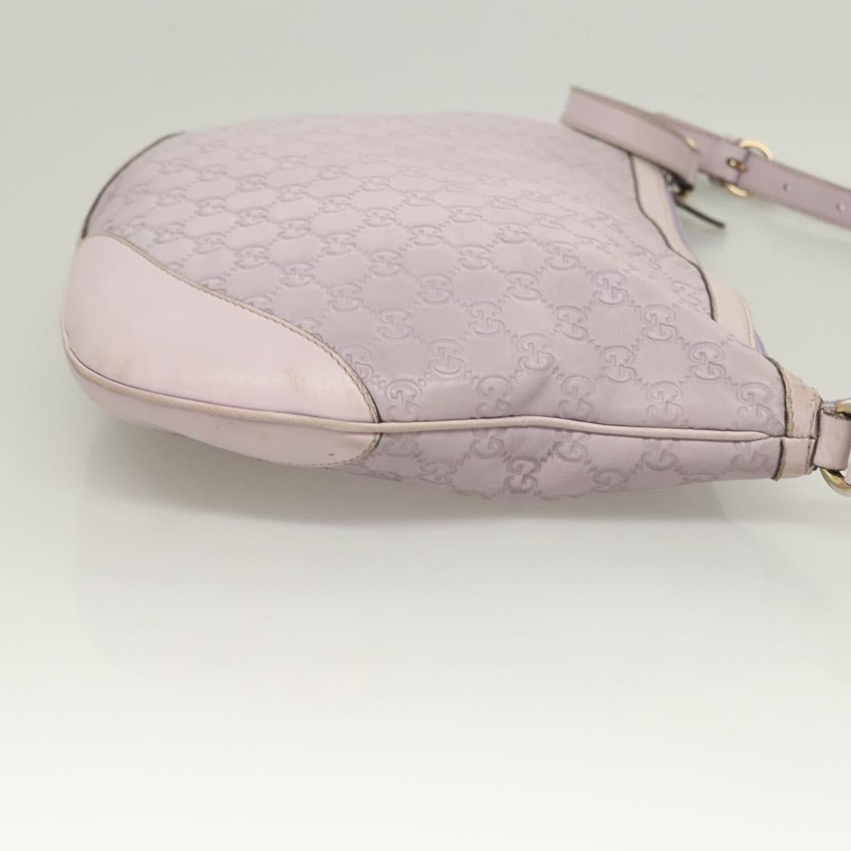 GUCCI GG Canvas Guccissima Bag Leather Outlet Purple Gold 272380 Auth BA2809