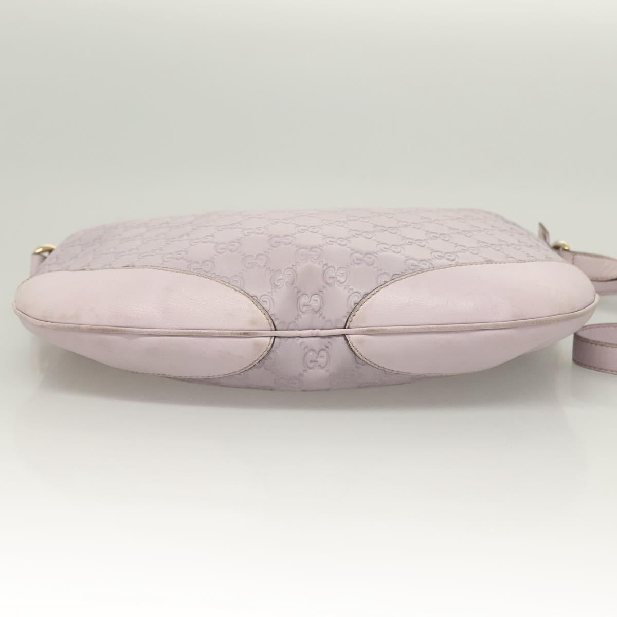 GUCCI GG Canvas Guccissima Bag Leather Outlet Purple Gold 272380 Auth BA2809