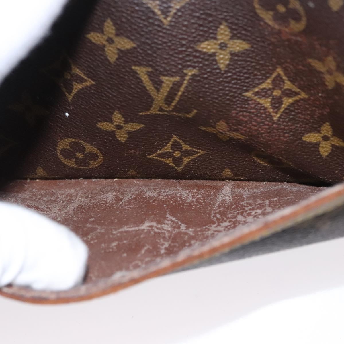 LOUIS VUITTON Monogram Compiegne 28 Clutch Bag M51845 LV Auth BA282