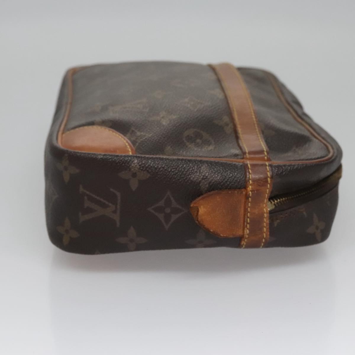 LOUIS VUITTON Monogram Compiegne 28 Clutch Bag M51845 LV Auth BA282