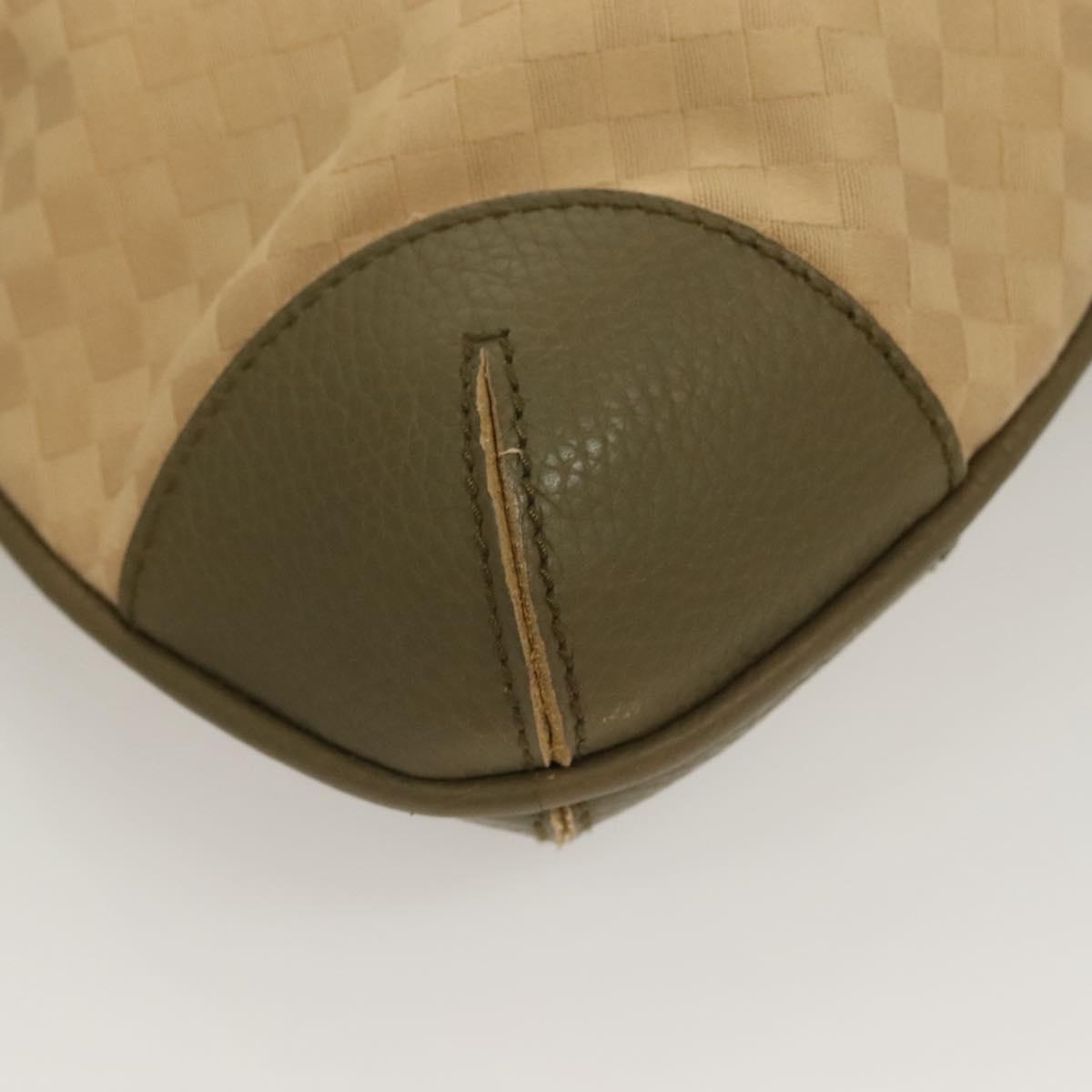 BOTTEGA VENETA Shoulder Bag Canvas Beige Auth BA2883