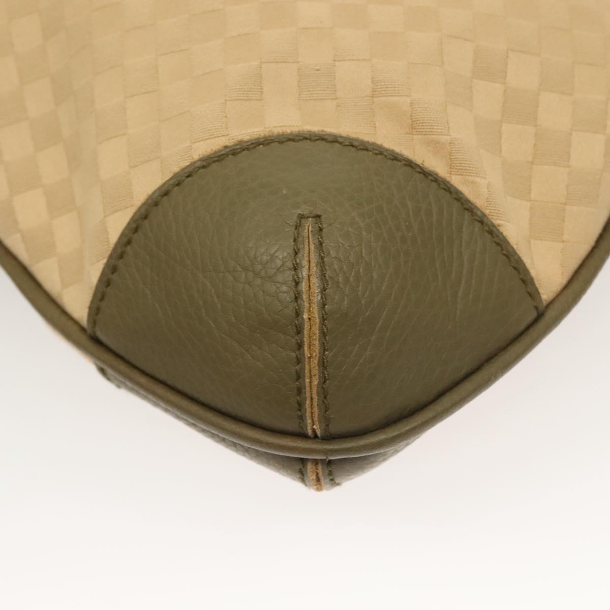 BOTTEGA VENETA Shoulder Bag Canvas Beige Auth BA2883