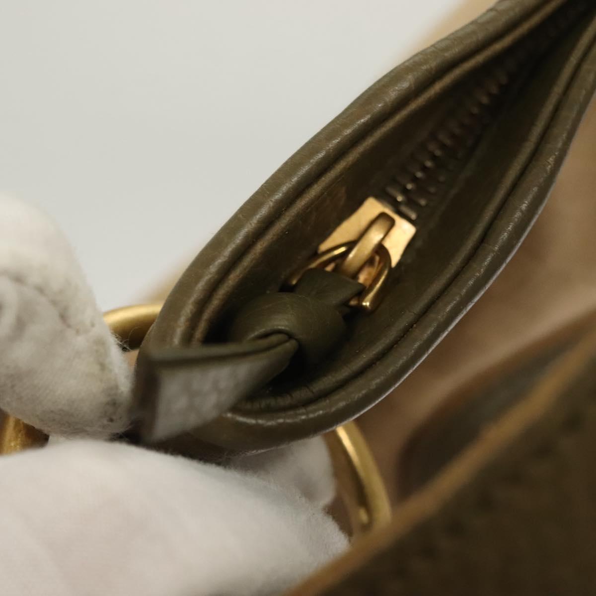 BOTTEGA VENETA Shoulder Bag Canvas Beige Auth BA2883