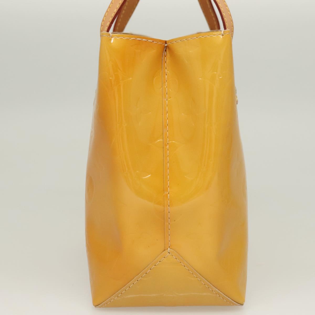 LOUIS VUITTON Monogram Vernis Reade PM Hand Bag Beige M91334 LV Auth BA2895
