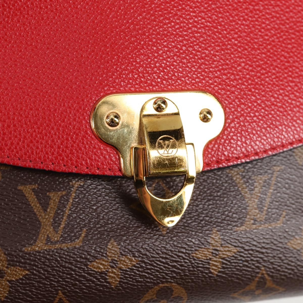LOUIS VUITTON Monogram Sun Placide Shoulder Bag Red M43713 LV Auth BA2903M