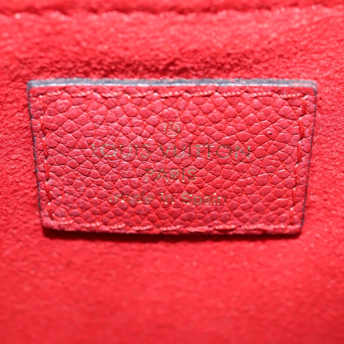 LOUIS VUITTON Monogram Sun Placide Shoulder Bag Red M43713 LV Auth BA2903M