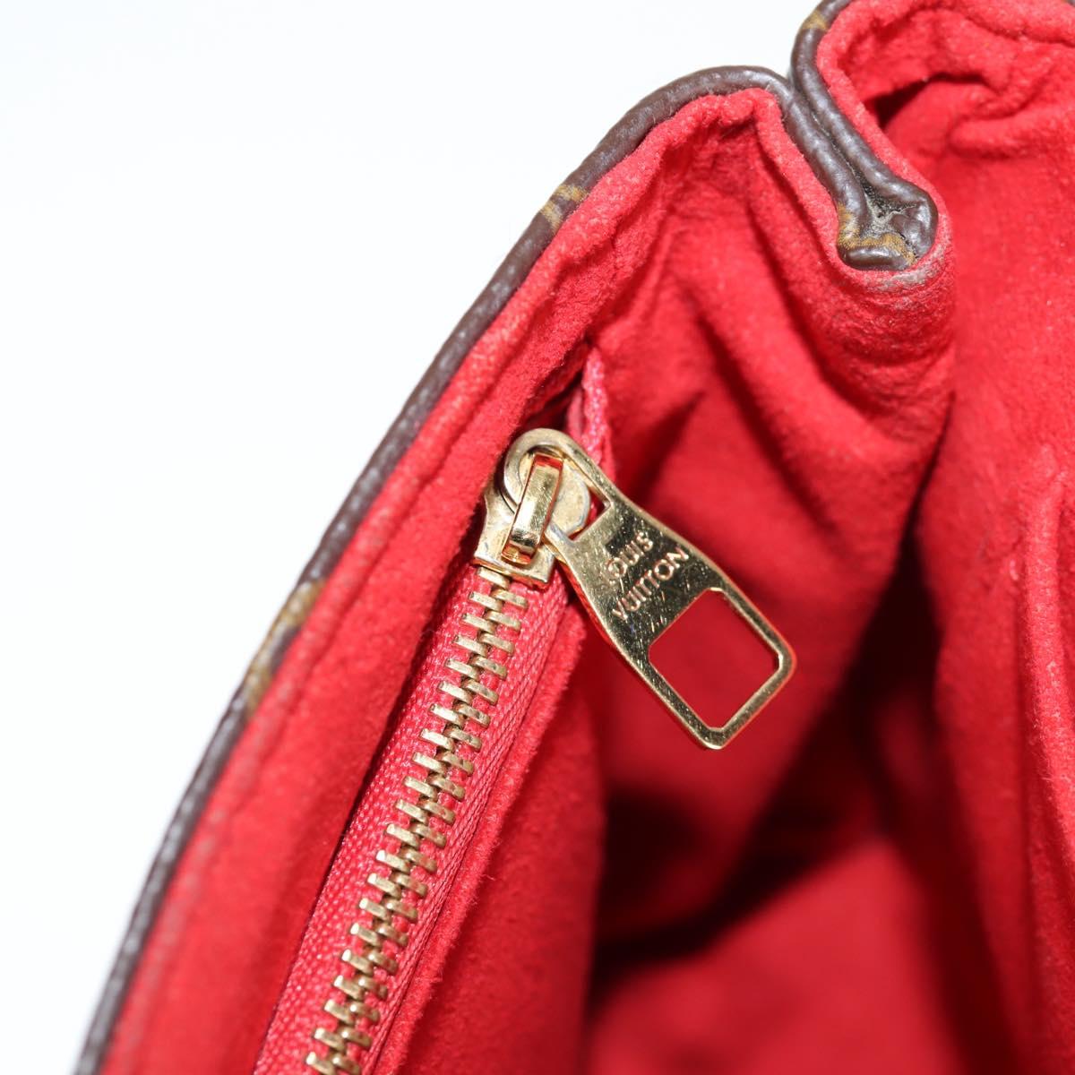LOUIS VUITTON Monogram Sun Placide Shoulder Bag Red M43713 LV Auth BA2903A