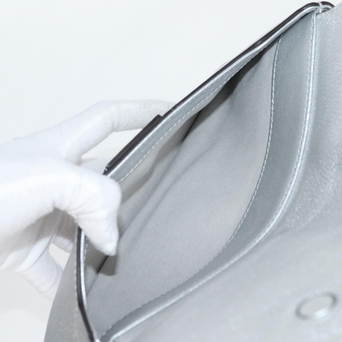 LOUIS VUITTON Chain Very Shoulder Bag Leather Silver M43201 LV Auth BA2904M