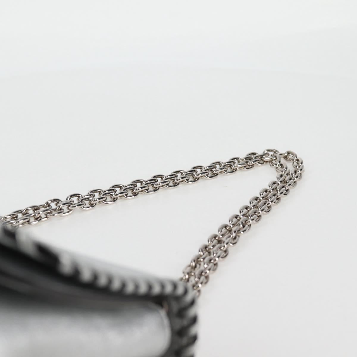 LOUIS VUITTON Chain Very Shoulder Bag Leather Silver M43201 LV Auth BA2904M