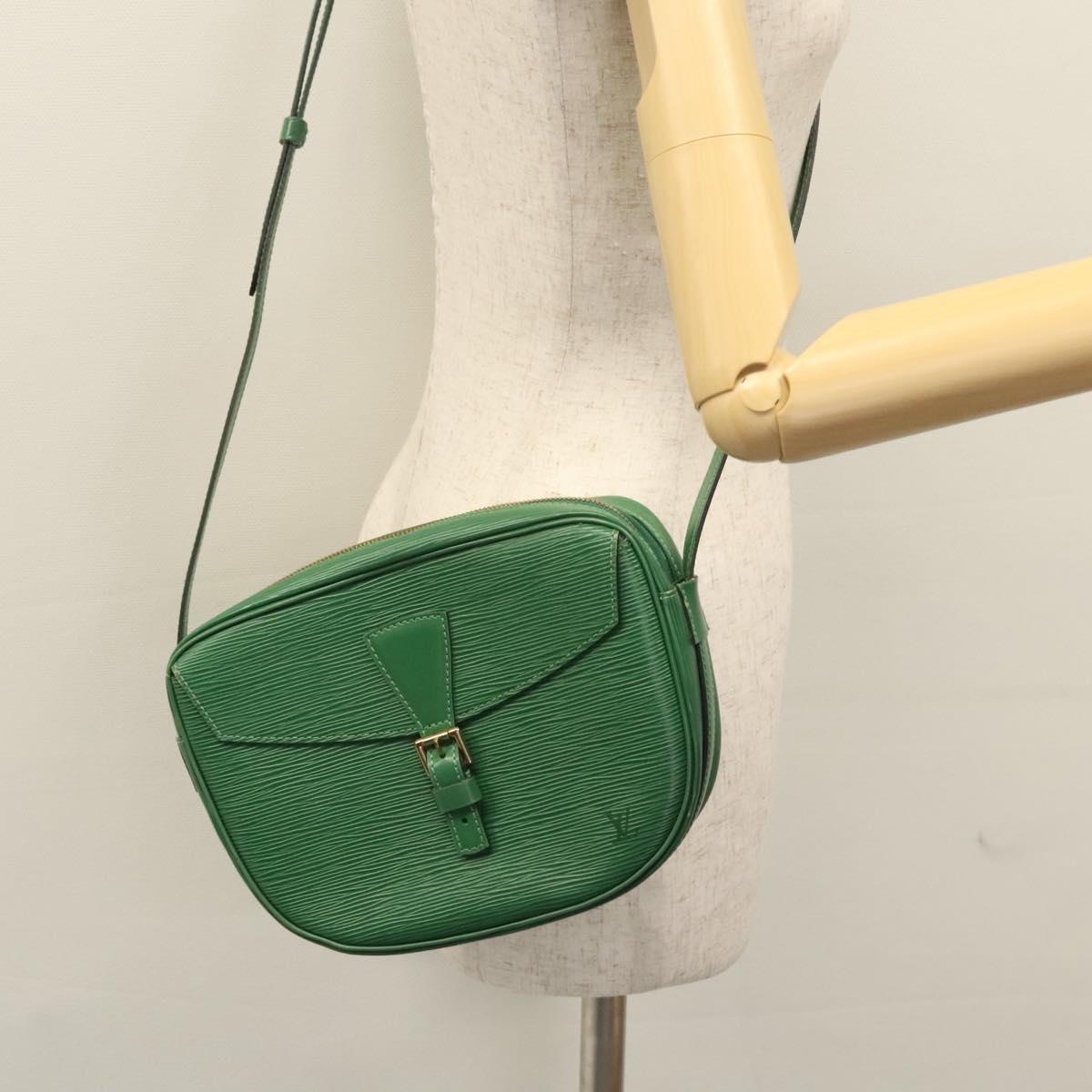 LOUIS VUITTON Epi Jeune Fille MM Shoulder Bag Green M52154 LV Auth BA292V
