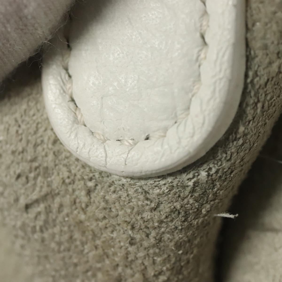 HERMES Evelyn 1 GM Shoulder Bag Togo leather White Auth BA2943