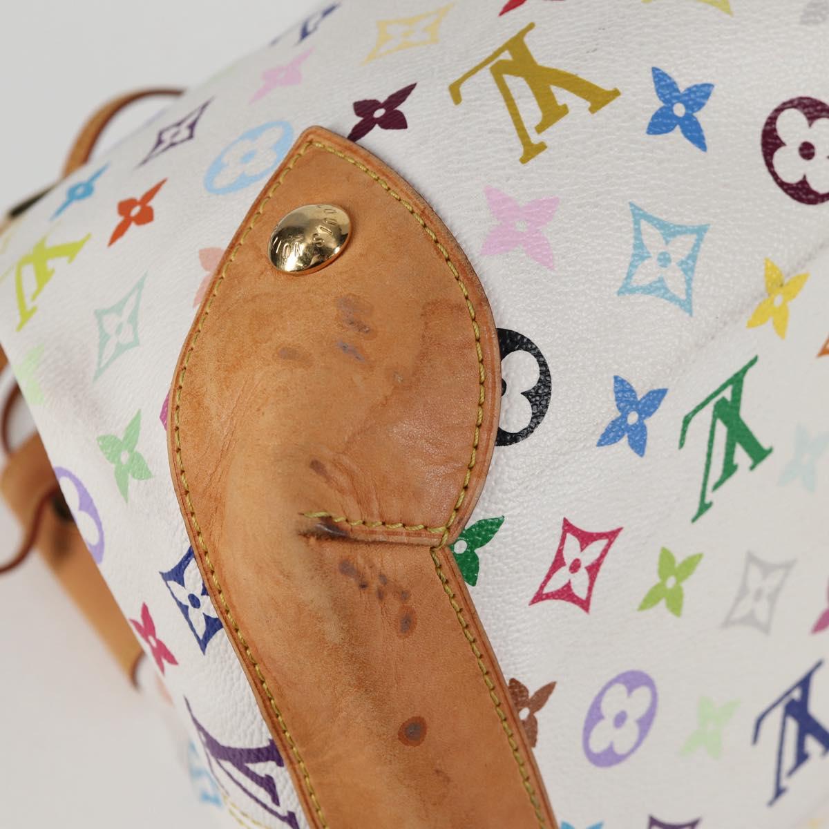 LOUIS VUITTON Monogram Multicolor Ursula Tote Bag White M40123 LV Auth BA2955