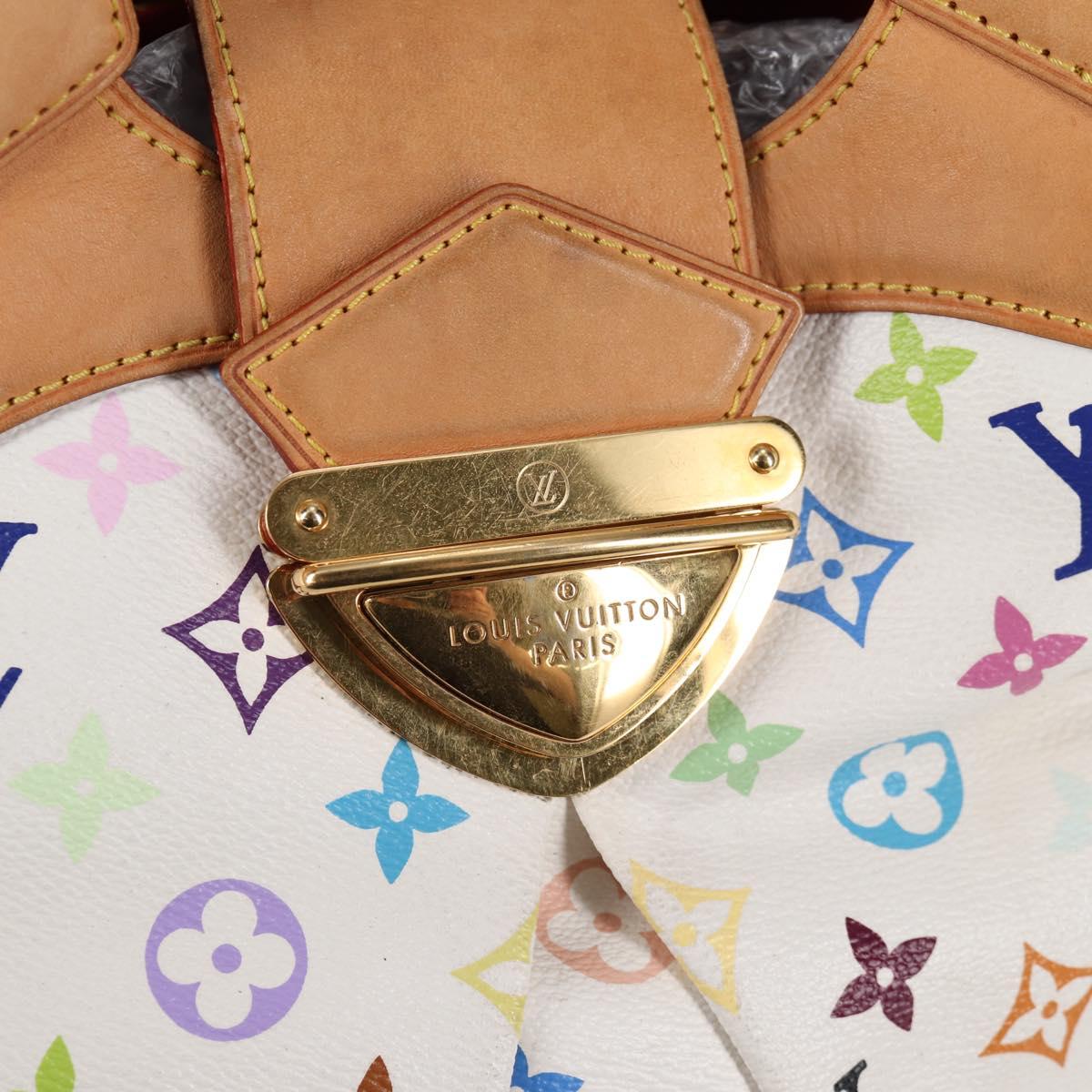 LOUIS VUITTON Monogram Multicolor Ursula Tote Bag White M40123 LV Auth BA2955