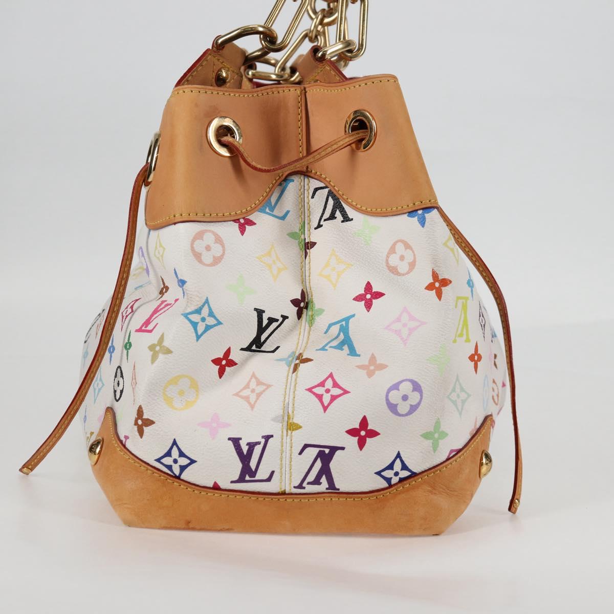 LOUIS VUITTON Monogram Multicolor Ursula Tote Bag White M40123 LV Auth BA2955
