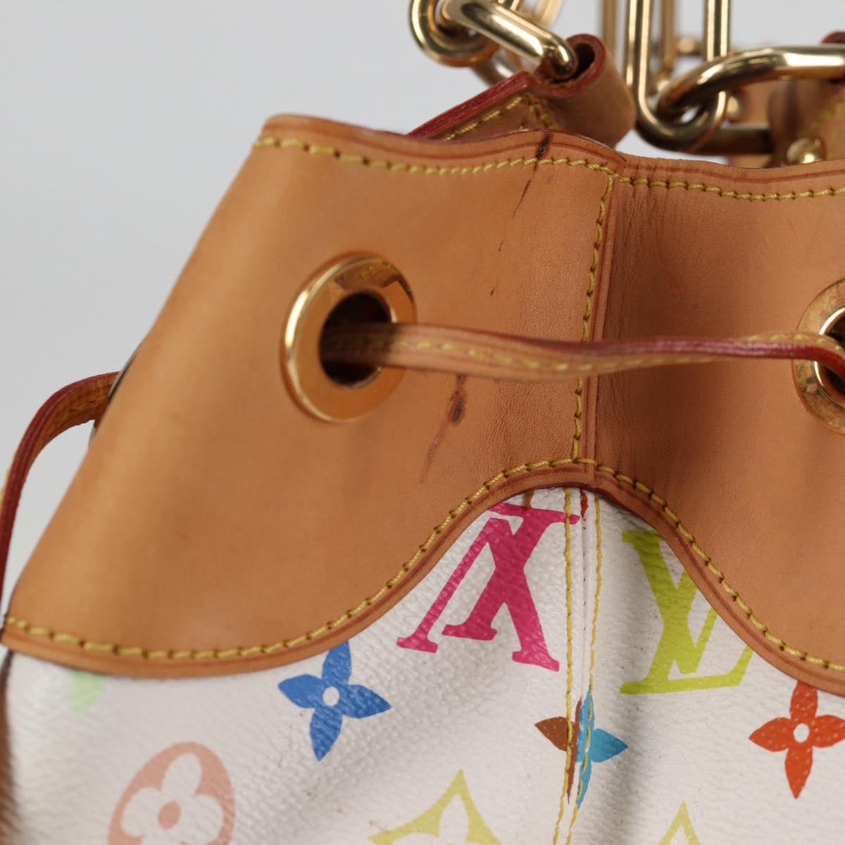 LOUIS VUITTON Monogram Multicolor Ursula Tote Bag White M40123 LV Auth BA2955