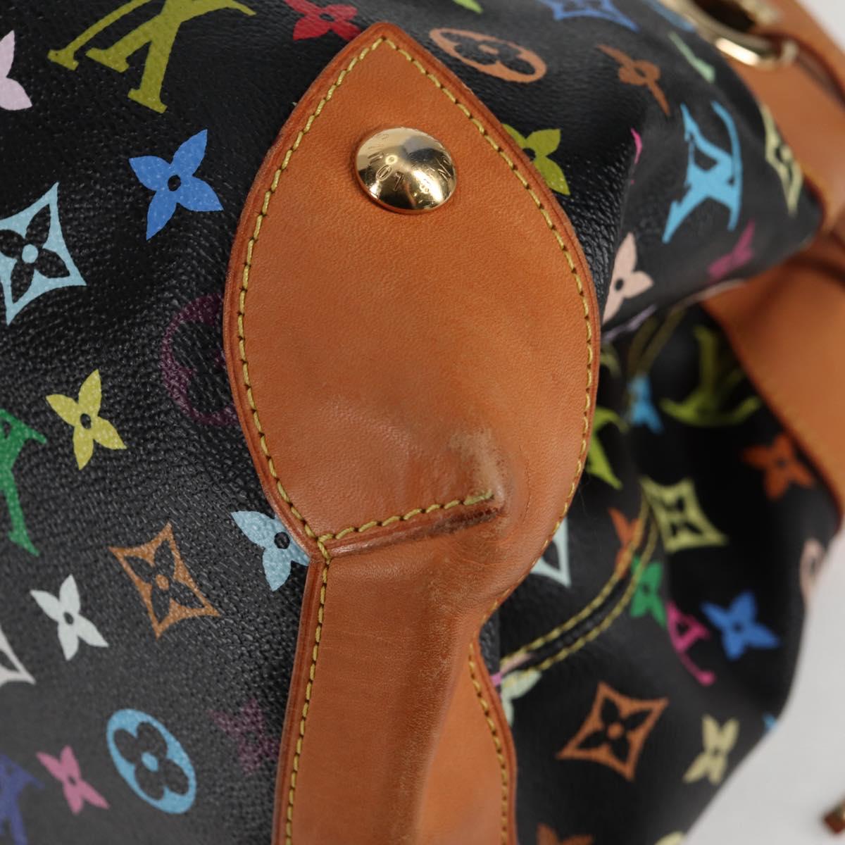 LOUIS VUITTON Monogram Multicolor Ursula Tote Bag Black M40124 LV Auth BA2956V