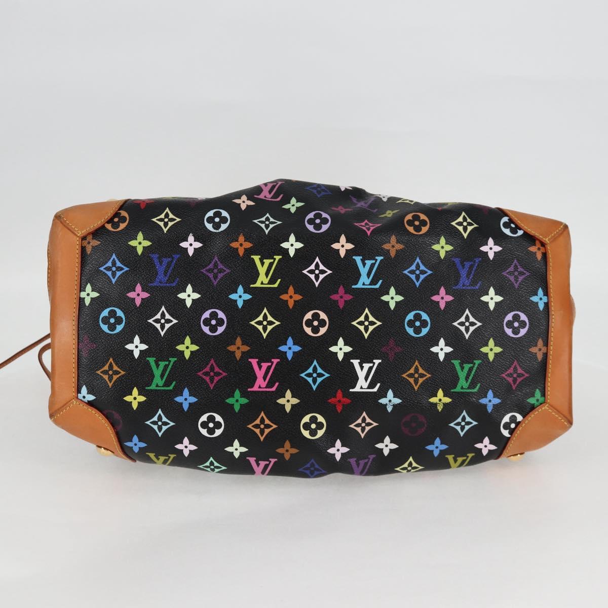 LOUIS VUITTON Monogram Multicolor Ursula Tote Bag Black M40124 LV Auth BA2956V