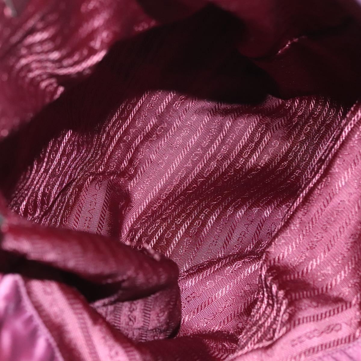 PRADA Flower Japan Limited Tote Bag Nylon Purple Auth BA2967