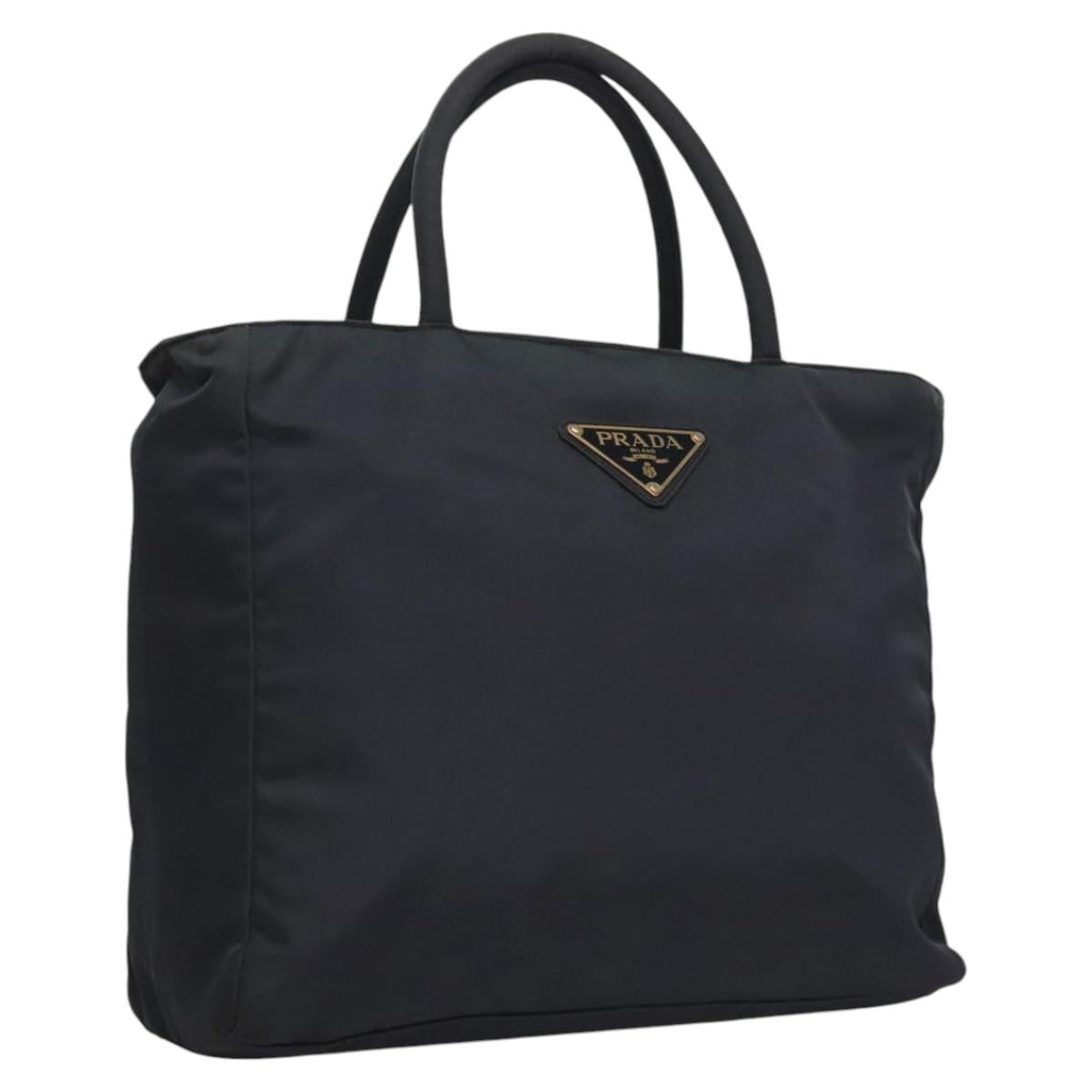 PRADA Hand Bag Nylon Navy Auth BA297