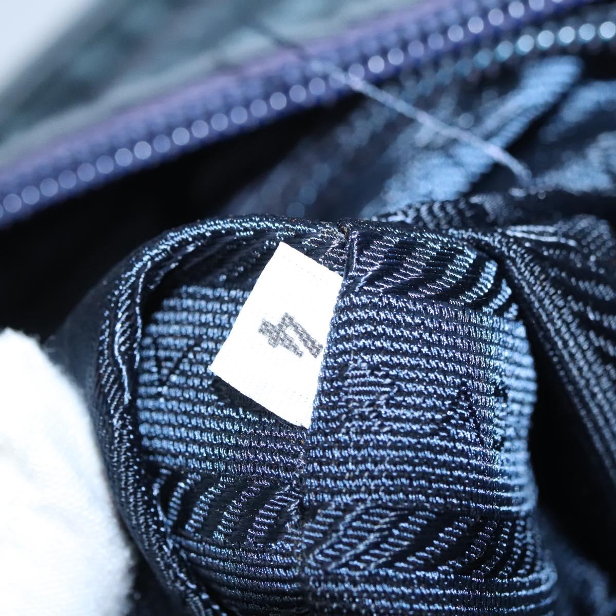 PRADA Hand Bag Nylon Navy Auth BA297
