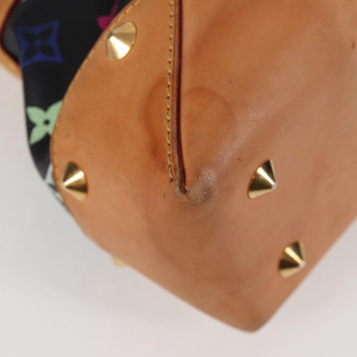 LOUIS VUITTON Monogram Multicolor Judy MM Bag 2Way Black M40256 LV Auth BA3006V