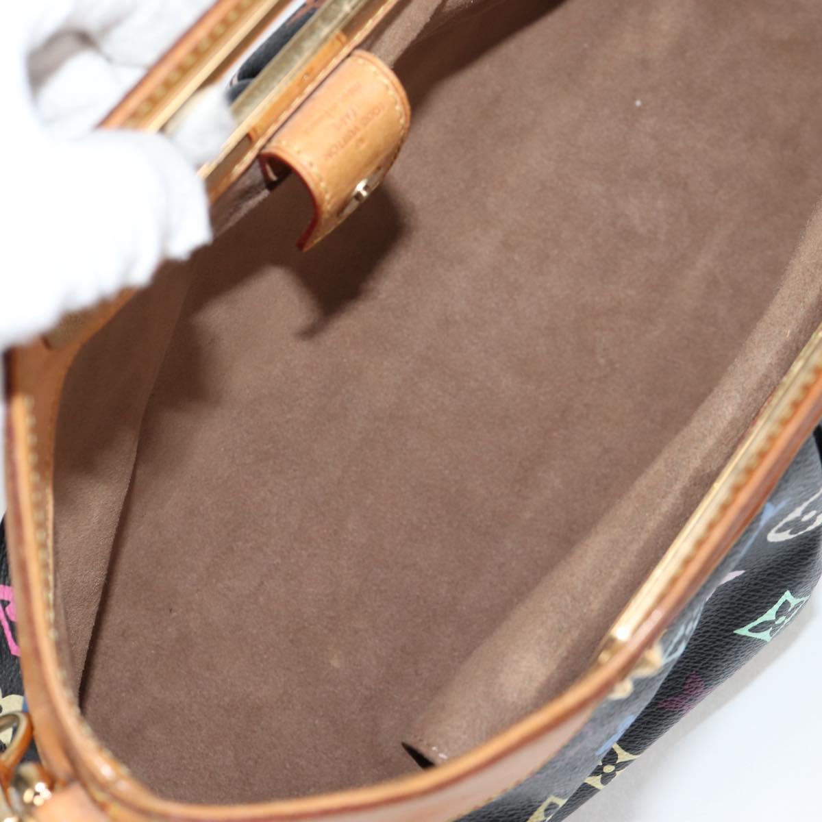 LOUIS VUITTON Monogram Multicolor Judy MM Bag 2Way Black M40256 LV Auth BA3006V