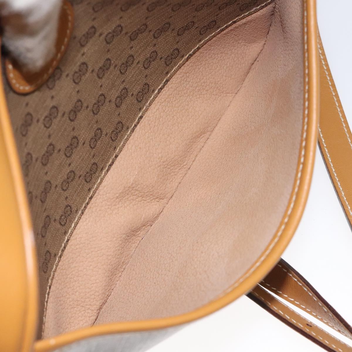 GUCCI Micro GG Supreme Shoulder Bag PVC Beige Gold 007 904 0095 Auth BA3014