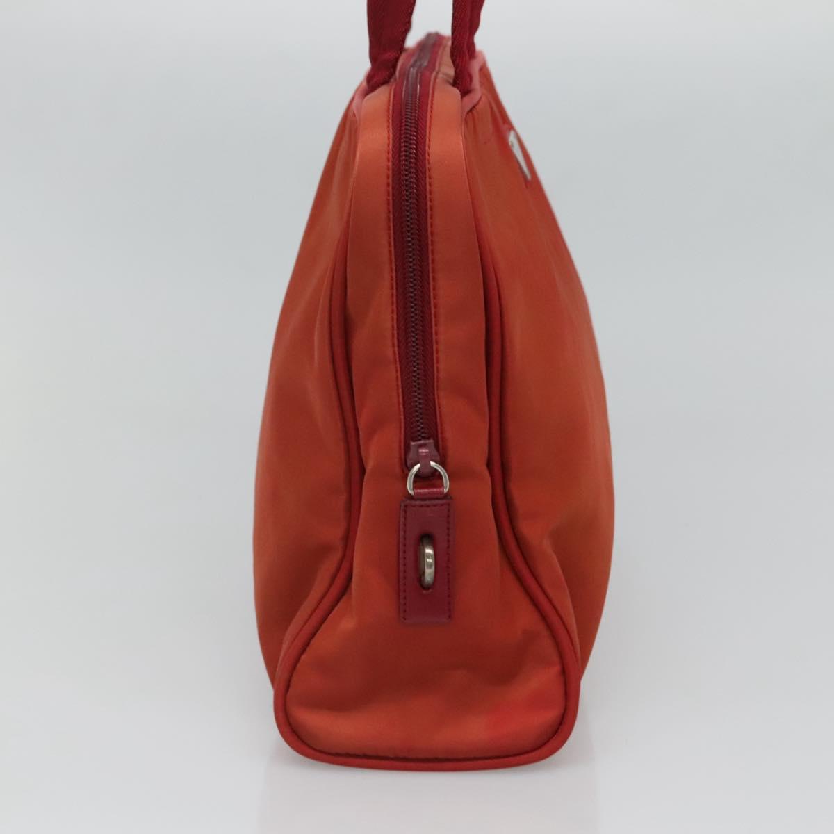 PRADA Hand Bag Nylon Red Auth BA3040