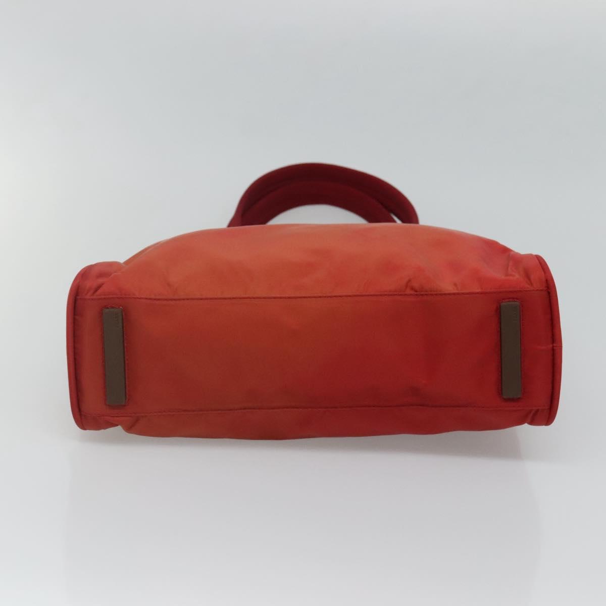 PRADA Hand Bag Nylon Red Auth BA3040