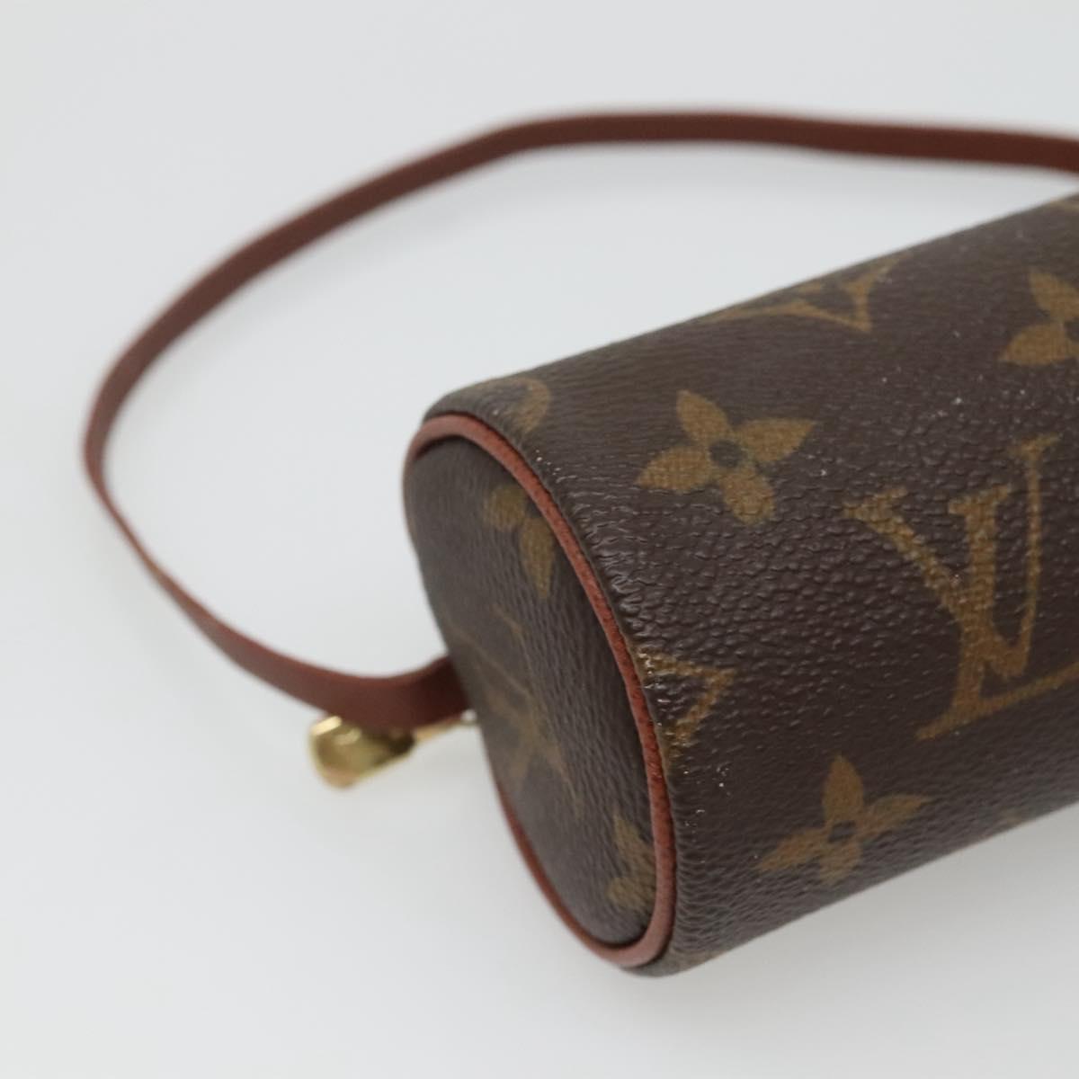 LOUIS VUITTON Monogram Papillon Pouch LV Auth BA3071