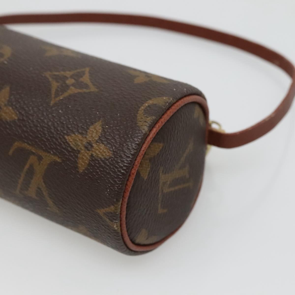 LOUIS VUITTON Monogram Papillon Pouch LV Auth BA3071