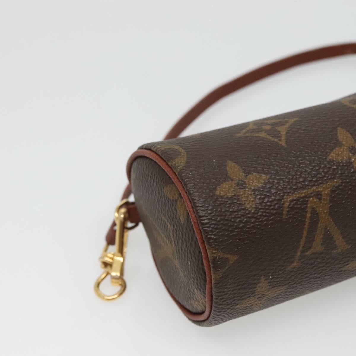 LOUIS VUITTON Monogram Papillon Pouch LV Auth BA3071