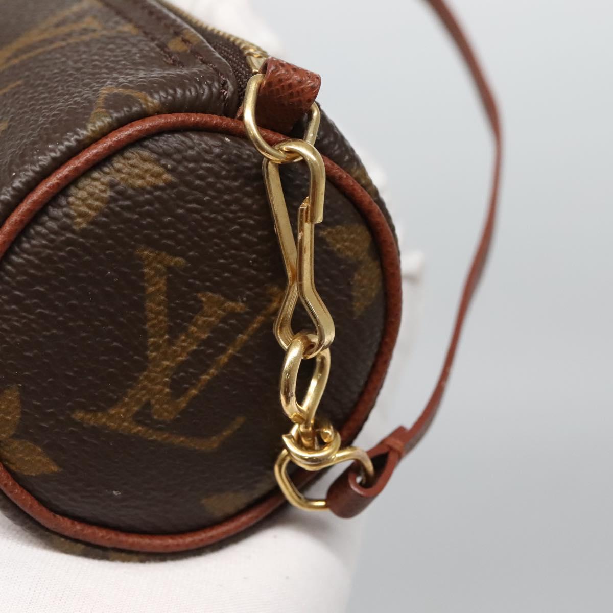 LOUIS VUITTON Monogram Papillon Pouch LV Auth BA3071