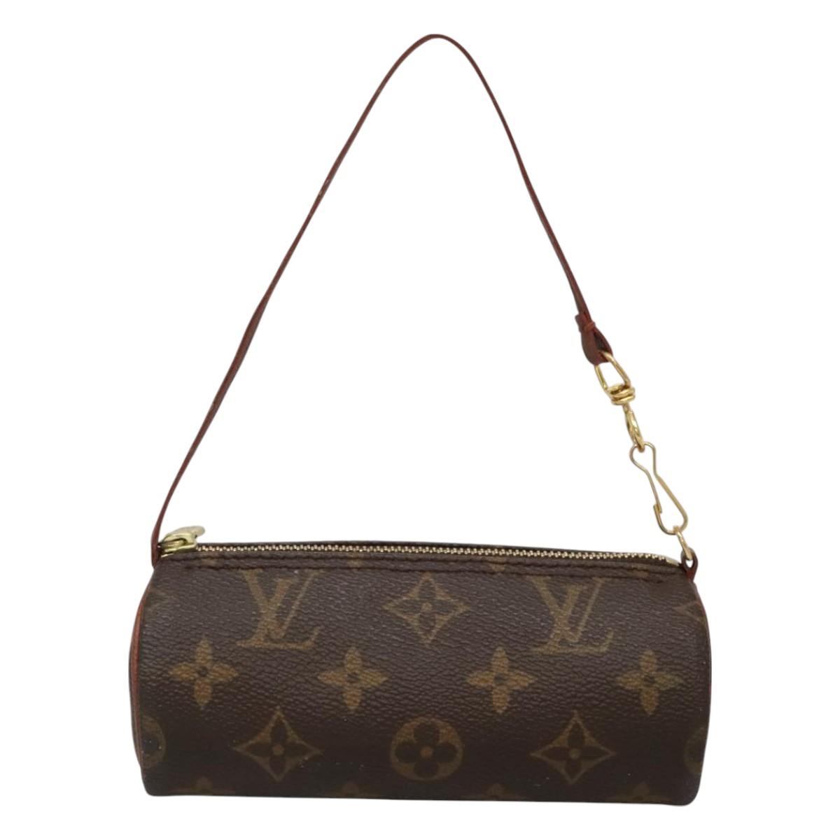 LOUIS VUITTON Monogram Papillon Pouch LV Auth BA3071