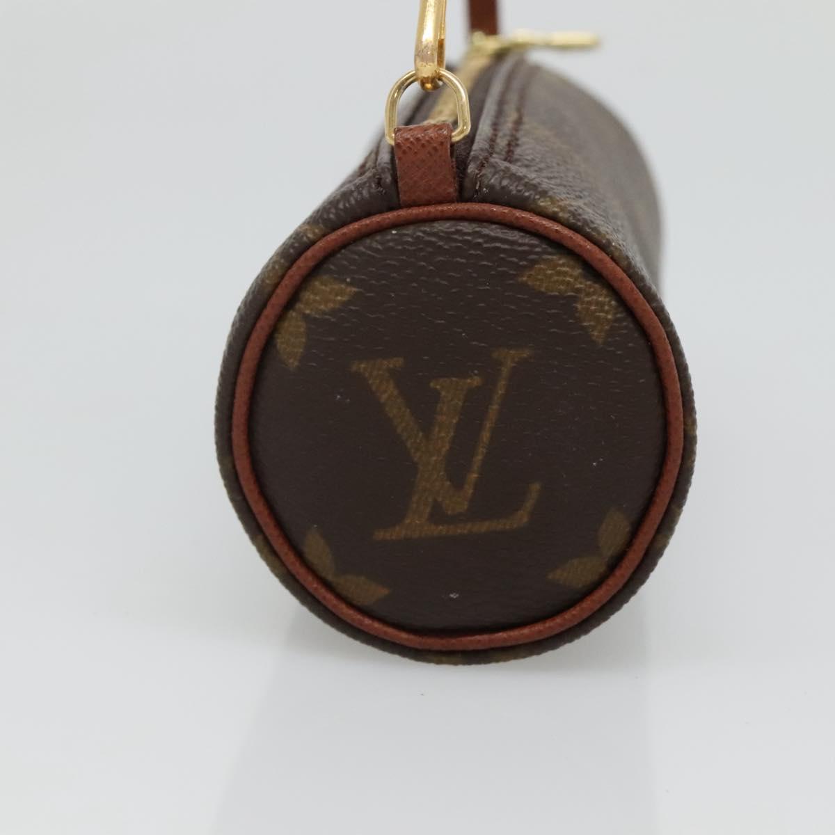 LOUIS VUITTON Monogram Papillon Pouch LV Auth BA3071