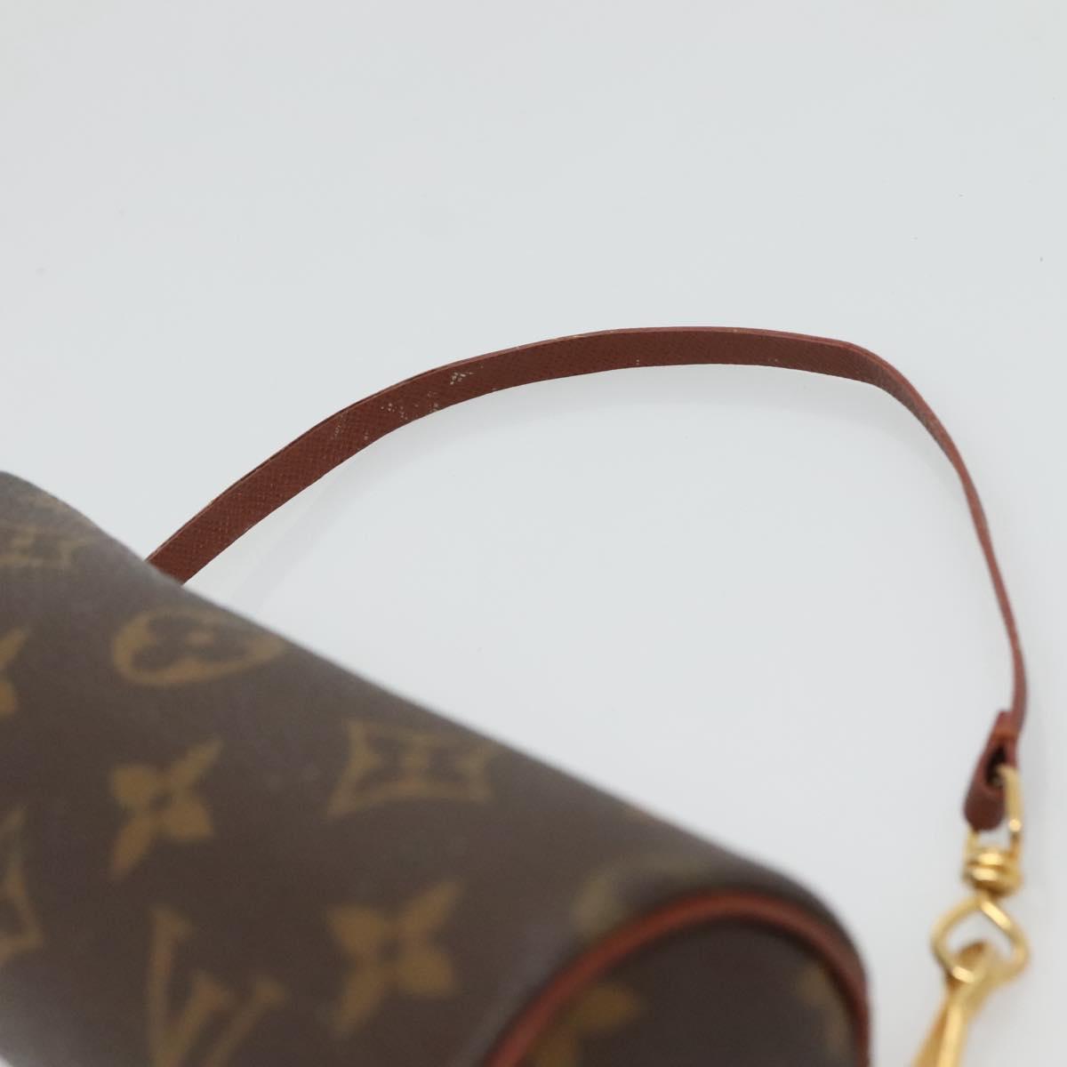 LOUIS VUITTON Monogram Papillon Pouch LV Auth BA3071